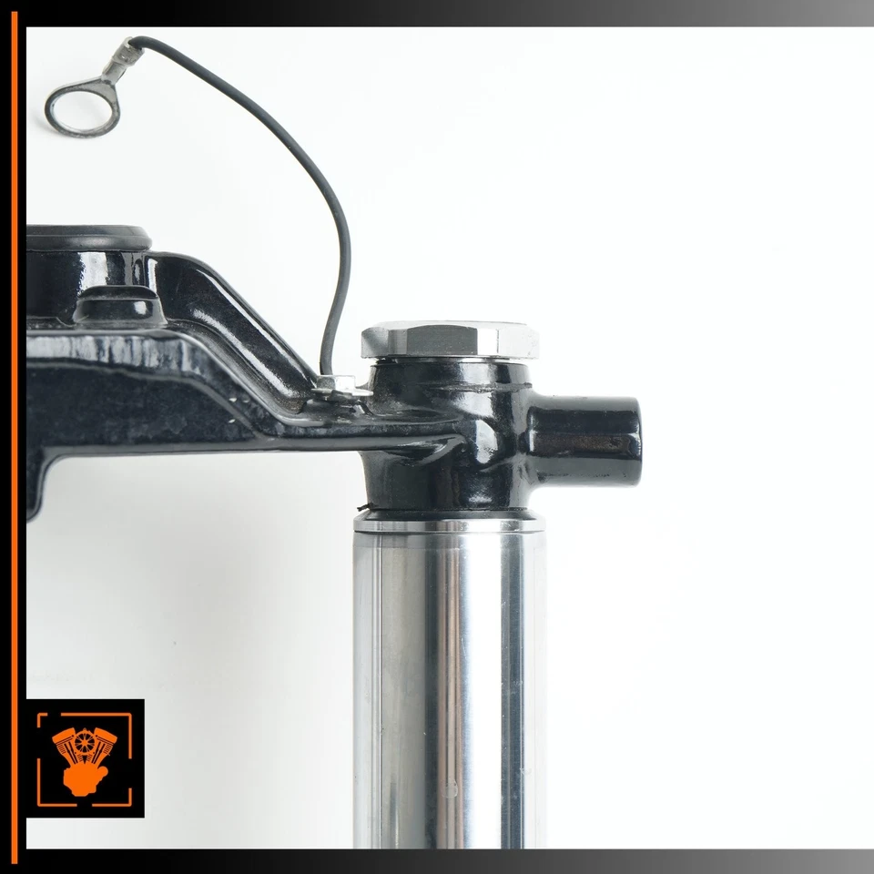 06-13 Harley Electra Glide Juego de patas de horquilla delanteras triple árbol izquierda y derecha OEM 9k Foto 2 de 4