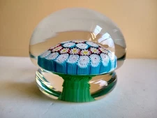Vintage, Mid-Century Italian Mushroom Murano Millefiori Paperweight. Mint.