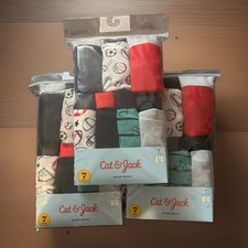 3 Packs Boys' 7pk Sports Boxer Briefs - Cat Jack Red Medium- 21 Total Boxers