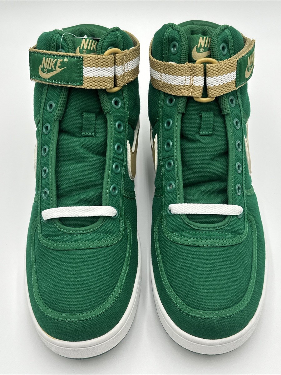 Nike Vandal Hi Canvas Foliage Jersey Gold White 2004 Sz 10 Brand