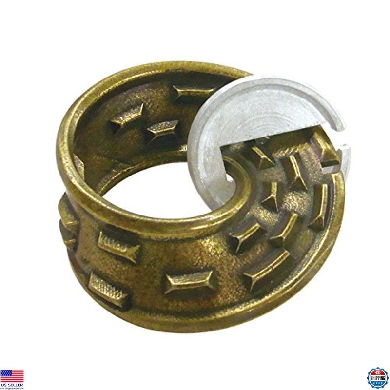 Hanayama Cast Puzzle Mobius Level 4 Challenge, Metal Brain Teaser Game, 1 Piece
