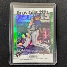 💎2026 TOPPS BASEBALL GREEN RAINBOW FOIL /99 GREATEST HITS RC JAC CAGLIANONE