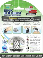 Sink Shroom Ultra Edition Bathroom Sink Hair Drain Catcher Stainless Steel