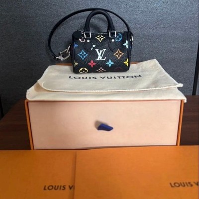 Louis Vuitton Micro Speedy Multicolor Monogram Bag Charm M02459