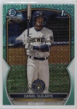 2023 Bowman Chrome Prospects Mega Box Aqua Mojo Refractor Daniel Guilarte 0q3