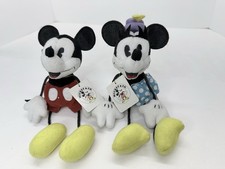 Vintage Gund Mickey and Minnie Mouse Plush Animals with String Arms  Legs