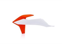 Acerbis KüHlrippen Rad Scoops Weiß 2 Orange FüR KTM EXC 150 TPI 2020-2023