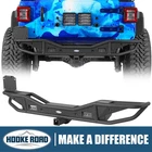 Hooke Road Tubular Rear Bumper w/ Hitch Receiver for 2018-2026 Jeep Wrangler JL