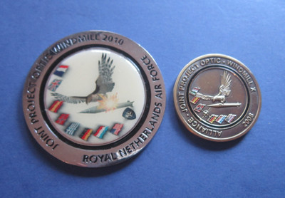 2 Medaillen: Royal Netherlands Air Force: Joint Project Optic Windmill 2008+10