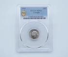 1947 Canadian 10 Cents .800 Silver PCGS MS64 Gold Shield- T228