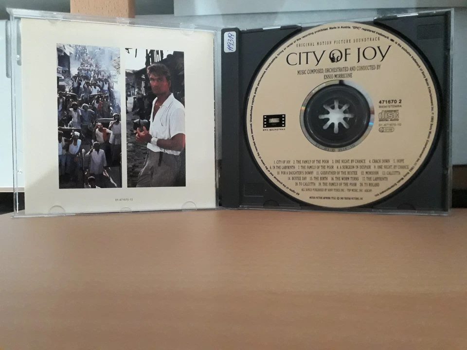 Soundtrack Score CD CITY OF JOY Ennio Morricone Epic Soundtrax - Bild 3 von 3