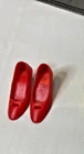 Vintage Barbie FRANCIE Red Cut Out Low Heels Shoes Japan 1960s Outfits Listed