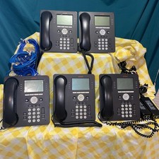 LOT OF 5 -  Avaya 9608 IP 8-line Business Office Phone POE