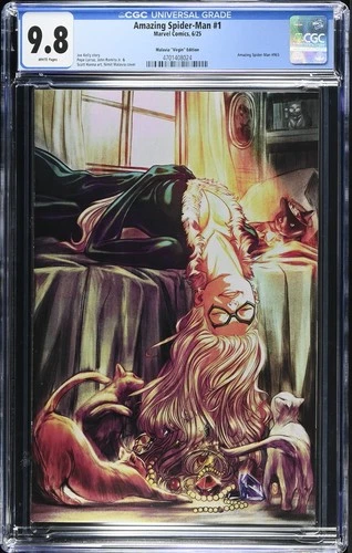 AMAZING SPIDER-MAN #1 CGC 9.8 | Malavia Black Cat Virgin Variant