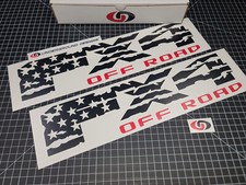 Fx4 Off Road Decals 2pk American Flag Bedside Stickers Fits F150 F250 F350 Srw