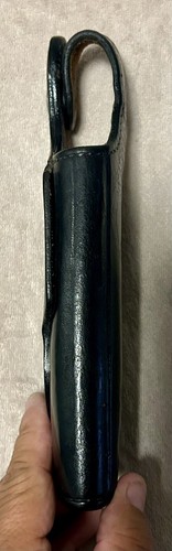BIANCHI BLACK LEATHER # 19L/2 HOLSTER - VINTAGE LH BERETTA 92 SERIES AUTOMATIC - Picture 6 of 9