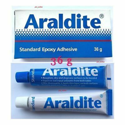 3 Araldite Standard Epoxy 36g Adhesive Glue Tubes Resin 20g + HARDENER 16G