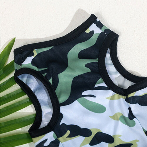 Dog Summer Shirt Creative Puppy Camouflage Clothes Breathable Pet Vest XS-XL• - Picture 10 of 27