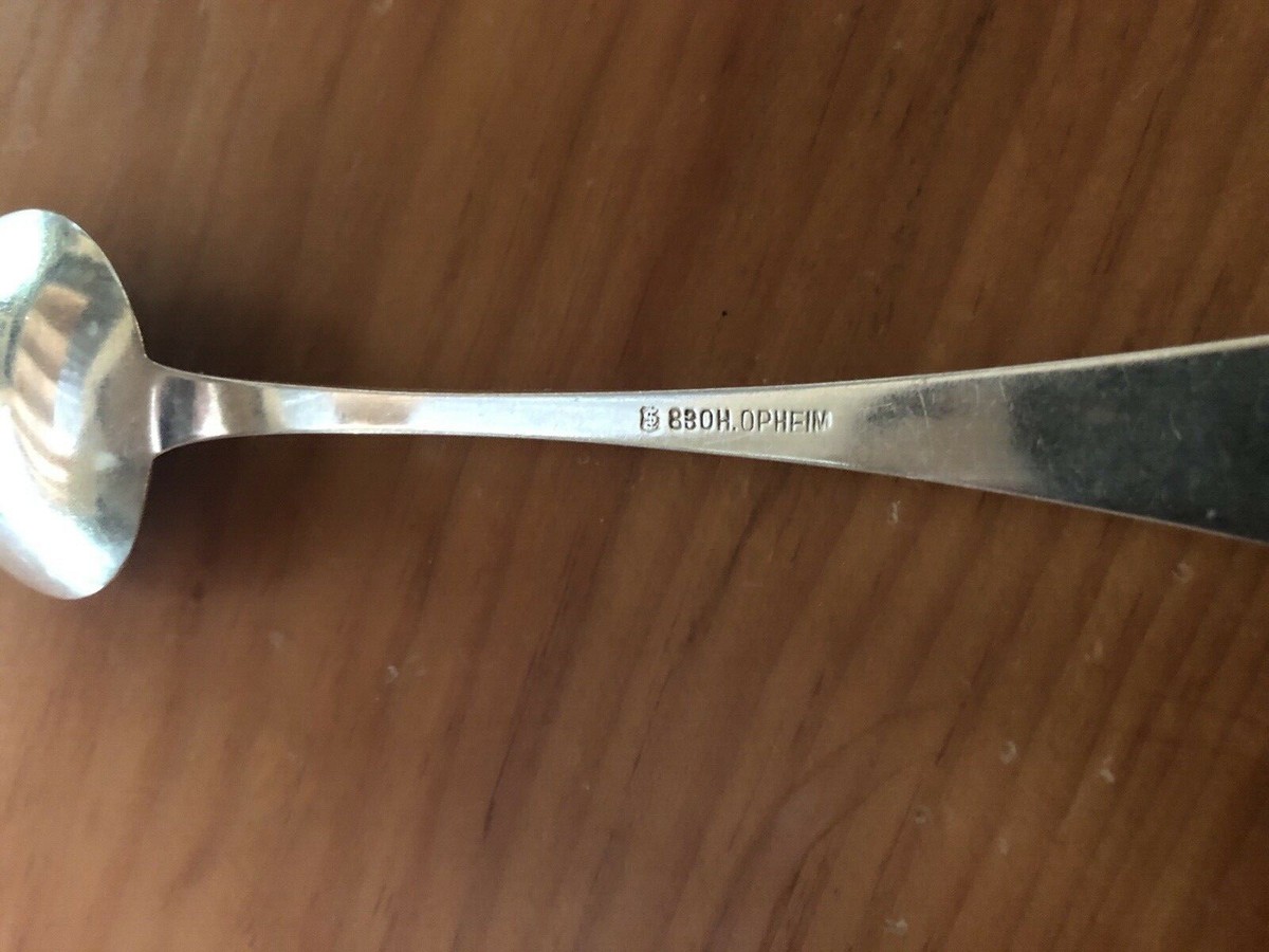 銀製　NORWAY スプーン　シルバー830 830 Silver NORWAY Norge Spoon with Bear Viking Ship Reindeer