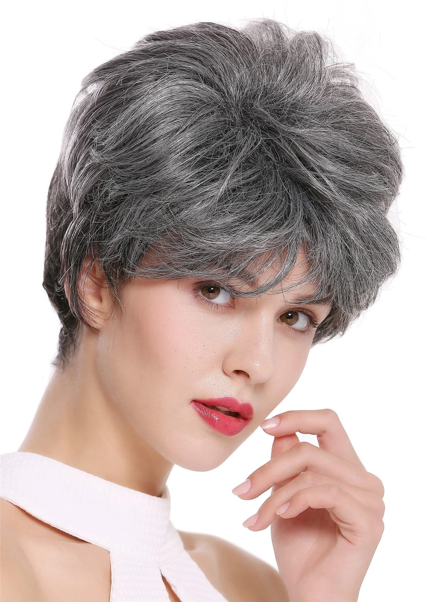 Parrucca Da Donna Giocherellona Corto Molto Voluminoso Ombreggiato Mix Nero Rame 4260624834184 - Foto 2