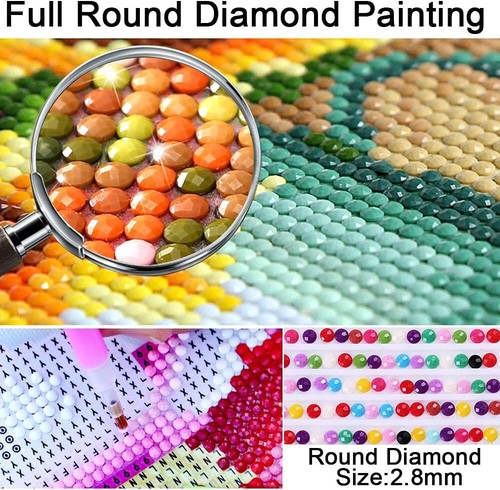 5D DIY Diamond Painting ZEBRA FLOWERS - PREMIUM Crystal Kit 30X40CM Adults Kids - Picture 3 of 5