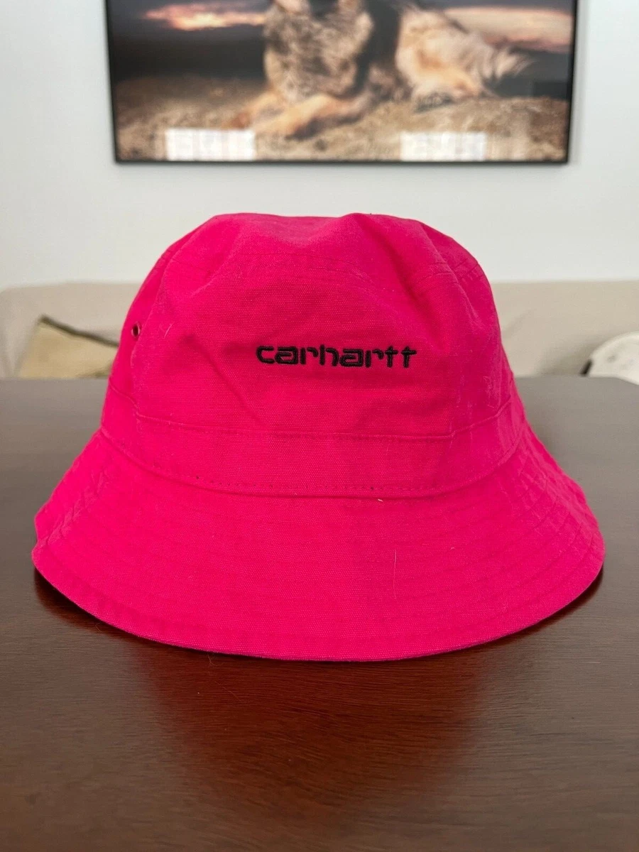 Carhartt WIP (Work-in-Progress) Script Bucket Hat, Fuchsia, Size M/L