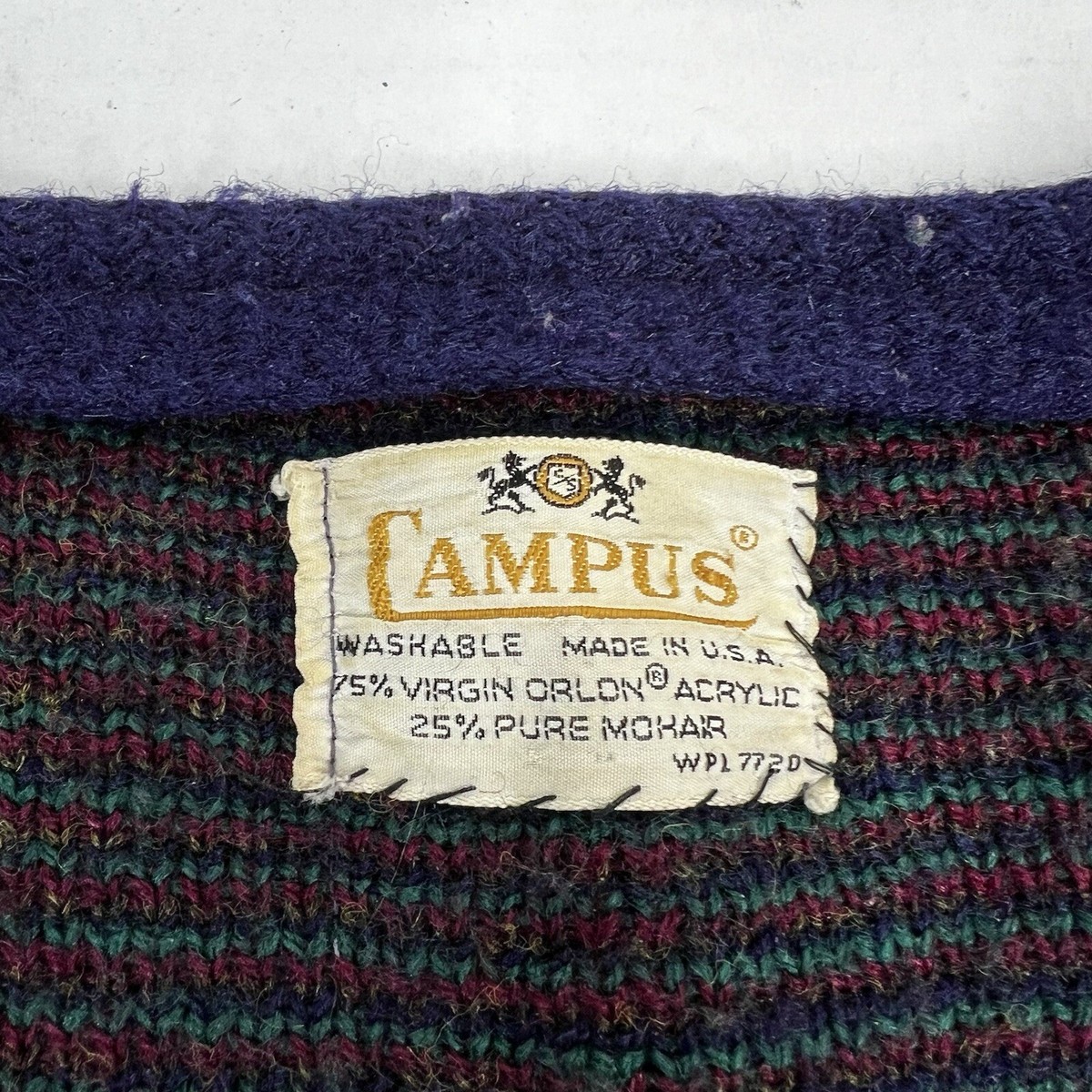 Vintage 50s 60s Campus Mohair Cardigan Sweater Checkered Vintage 50s 60s Campus Mohair Cardigan Sweater Checkered