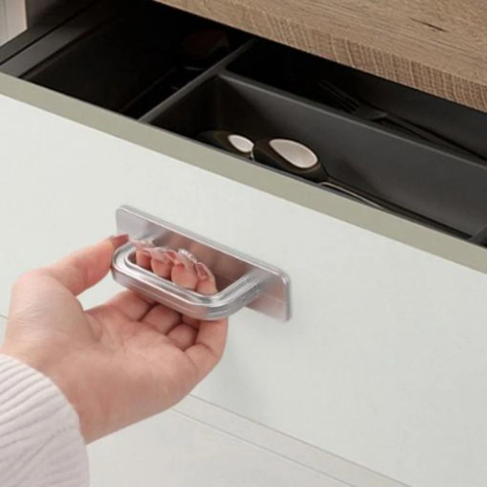 Self-adhesive Drawer Handles Paste Knob Auxiliary Device Sliding Door - Image 3 of 4