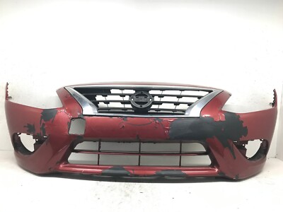 Front Bumper Cover Red Nissan Versa 2015-2018 62022-9KM0H OEM