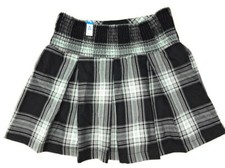 Justice for Girls Green Black Plaid Skort Size 10 NWT