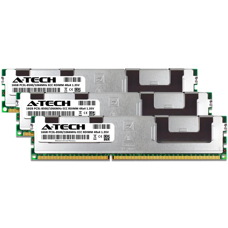 48GB 3x16GB 4Rx4 PC3L-8500R HP ProLiant DL360 G7 DL380 G7 Memory RAM - Image 2 of 3