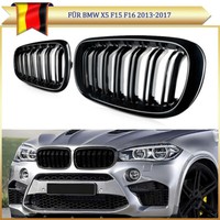 Nieren Grill KÜHlergrill KÜHlergitter Schwarz FÜR BMW X5 F15 F85 F16 F86 13-18
