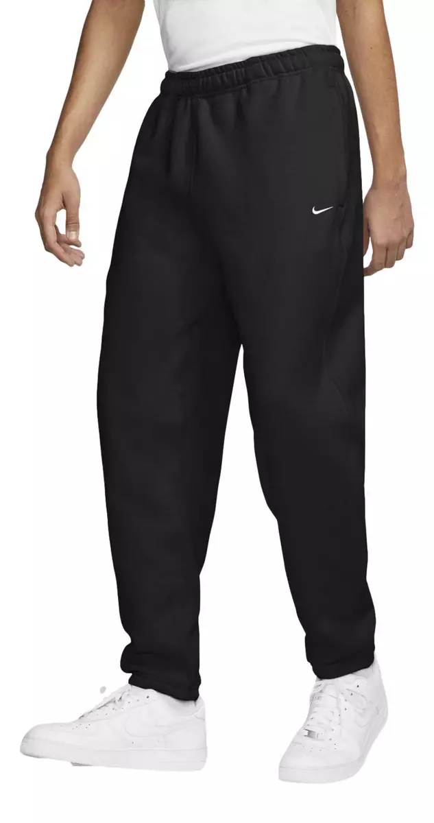 Nike Mens Swoosh Fleece Pants - Grey