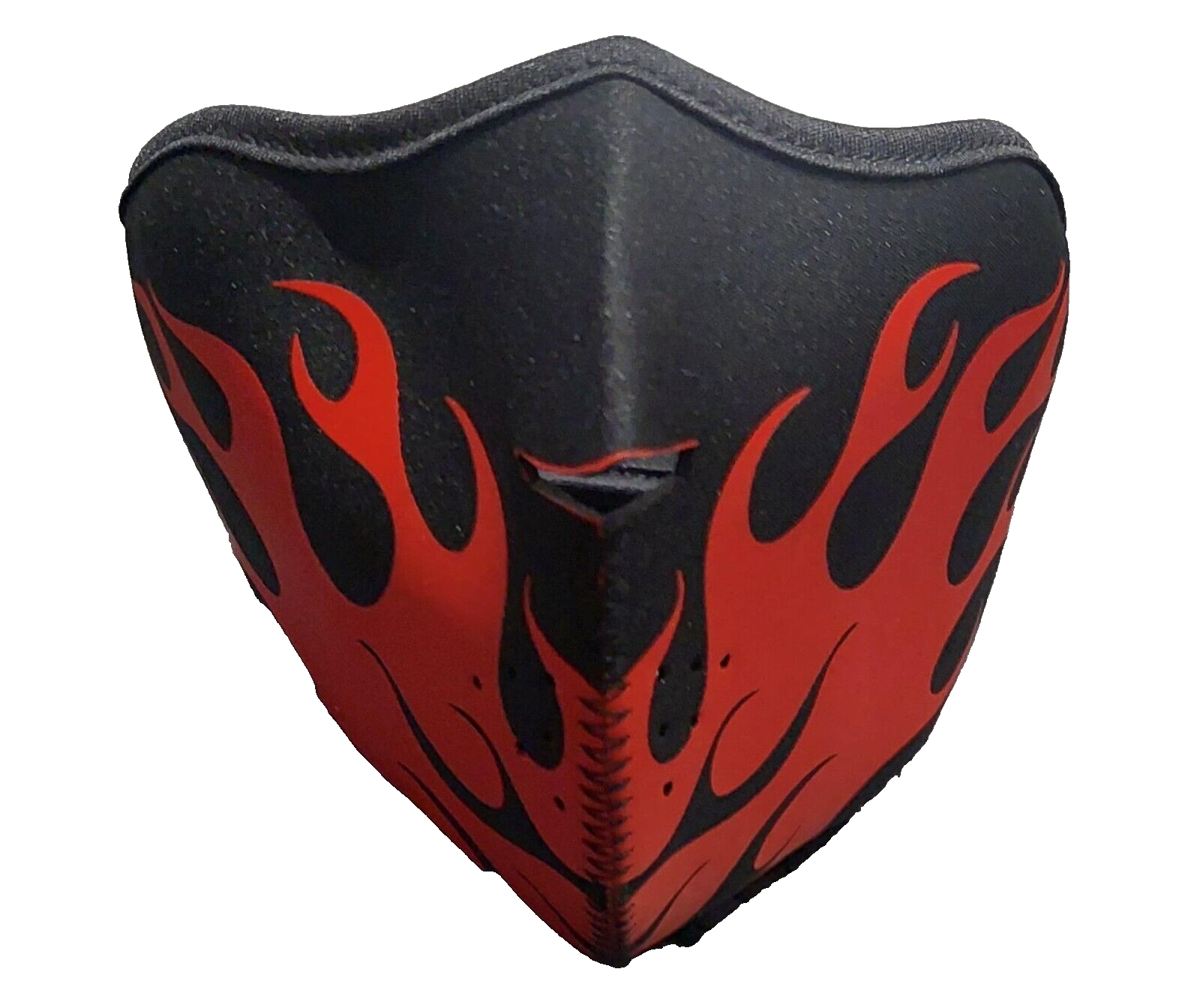 Motorcycle Mask Flames Red Bike Rider Ski Neoprene Half Face Fire Flames Mask