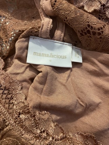 mamalicious maternity dress Size Small Peach Net / Lace - Picture 6 of 8