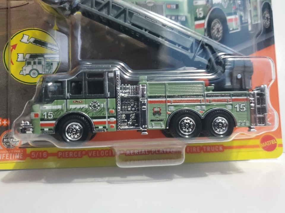 2024 MATCHBOX Working Rigs Pierce Velocity Aerial Platform Fire Truck #15 - Image 2 of 4