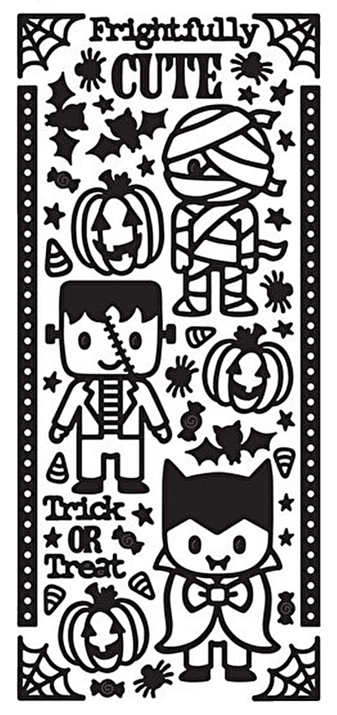 Holiday Negro Pegatinas para colecciones de Recortes