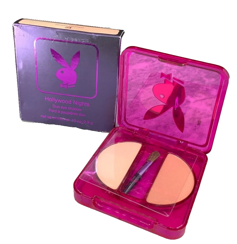 Sombra de ojos Playboy Hollywood Nights Duo 24 preparada y adecuada 0,10 oz nueva en caja Foto 2 de 4