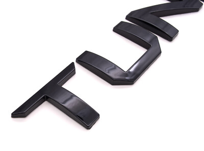 3D Raised Matte Black Tailgate Insert Letters For 2014-2021 Toyota Tundra – Custom Emblem Kit