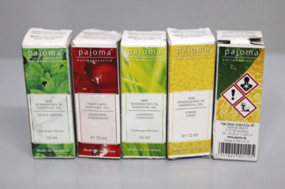 Pajoma 1x Duftöl Lemongras 1x Melisse 1x Granatapfel 1x Tea Mandarin 1x Zitrone