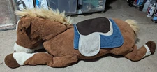 Giant Jumbo Large 50" Hug Fun Horse w/Saddle Plush Pillow Stuffed Animal Pony