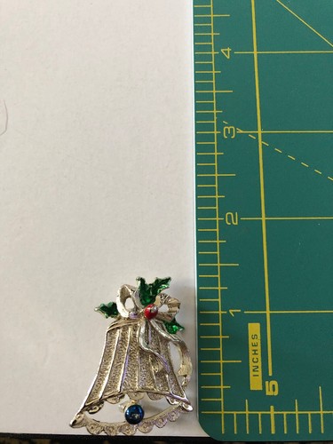 Campana de Navidad de Gerry's firmada de colección con acebo y baya - Imagen 4 de 4
