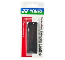 YONEX ULTIMUM (BLACK) LEATHER PREMIUM TENNIS RACQUET REPLACEMENT GRIP #AC221