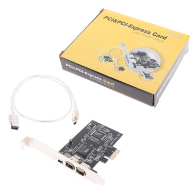 PCIe Firewire Card for  10,IEEE 1394 PCI Express Controller 4 Po·:J