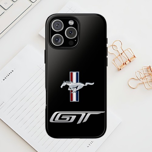 Black Tough Cases For iPhones, Samsung Galaxy Google Pixel Mustang GT Racing - Picture 35 of 210