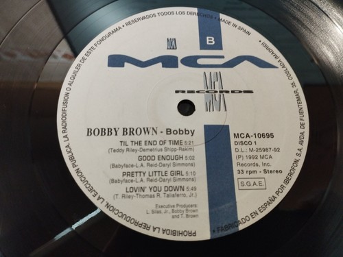 Bobby Brown Bobby MCA 10695 1992 Spain First Press - 2 x LP 12" Vinilo VG/VG - Photo 3 sur 7