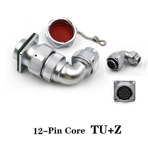 WY24TU+Z 2Pin IP67Straight-bent clamping jaw fastening plug Square flange socket - Picture 16 of 18