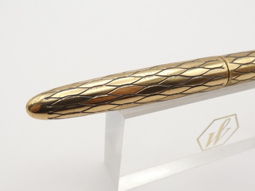 Vintage Lady Sheaffer VIII Balicon Black on Gold Fountain Pen, M Nib *Ex Cond* - Bild 3 von 14