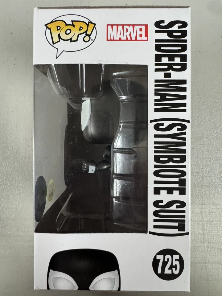Spider-Man (Traje Simbionte) Brilla 725 ~ Marvel ~ Vinilo Funko Pop ~ RARO + ESTUCHE RÍGIDO Foto 4 de 4