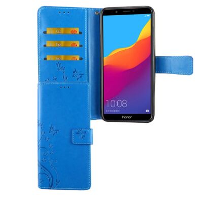 Handyhülle Schutz Case für Huawei Honor 7C Cover Tasche Wallet Etui Handyhülle